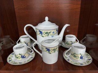 Juego de café HANJADE porcelana 10 piezas