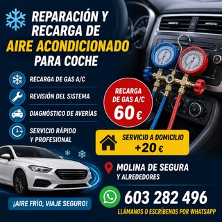 ️ Recarga gas aire acondicionado coche | Molina de