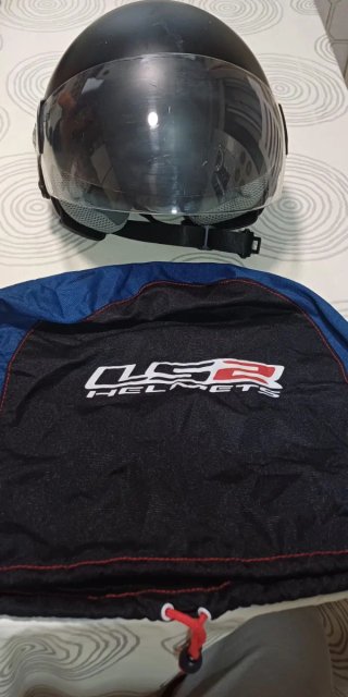 Casco Moto Semiintegral LS2 Negro