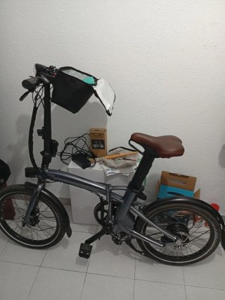 Bicicleta Eléctrica Plegable peso 19kg