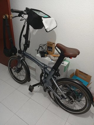 Bicicleta Eléctrica Plegable peso 19kg