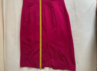 Vestido midi Bimani fucsia