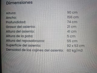 Sofá 2 plazas VOGAR tela beige claro