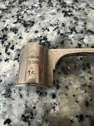 Dosificador de Pólvora Antiguo Grammes Plomb