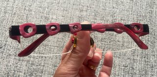 Gafas Graduadas Kaos Medio Aro Rojo Burdeos 52