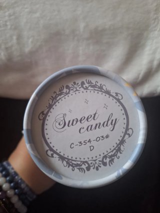 Pañuelo Sweet Candy azul y marrón
