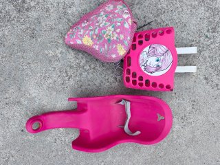 Lote Accesorios Bicicleta Niña Rosa