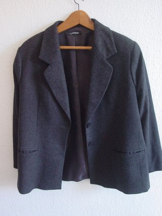 Blazer Lana Traje Lufranc Gris T50