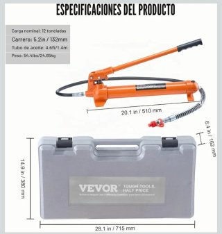 Kit Gato Hidráulico VEVOR