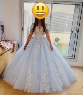 Vestido de Quinceañera 36/38 al llevar corset