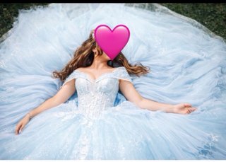 Vestido de Quinceañera 36/38 al llevar corset