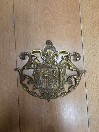 Lote 2 Escudos Bronce España Antiguos