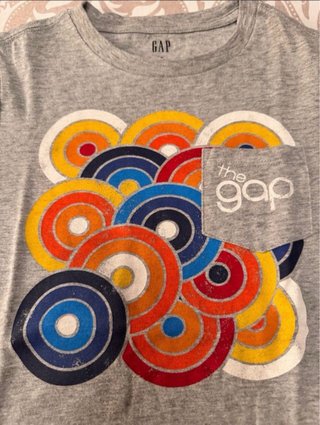 Lote 2 camisetas GAP 8/9 y 12/13 años