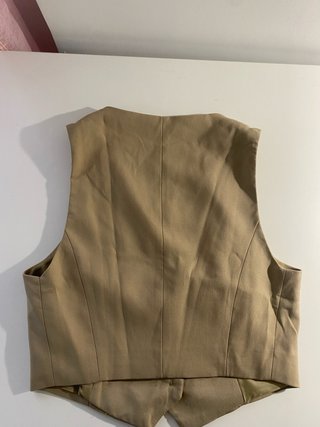 Chaleco Stradivarius Beige Talla S