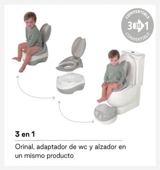 Orinal Jané Bebé 3 en 1 Evolutivo hasta 50Kg