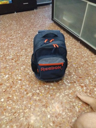 Mochila Trolley Reebok Azul y Gris