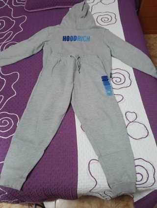 Chándal Hoodrich Niño Talla 12/13 Años Color gris
