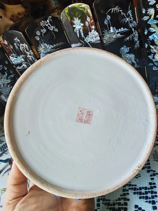 Olla de porcelana china con tapa