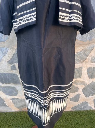 Vestido elegante Junco y Arena con chaqueta