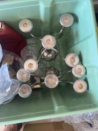 Candelabros y toast rack ingles de los años 30