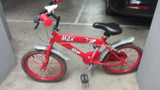 Bicicleta infantil roja MAX FORMULA