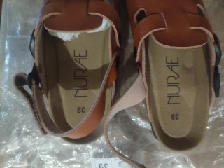 Sandalias Veganas Nurae Marrón Talla 39