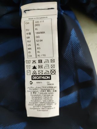 Bañador Domyos Caballero Talla XL Azul/Negro