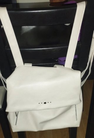 Bolso Mochila Blanco