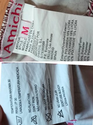 Bikini Amichi Talla M Estampado Floral Mujer