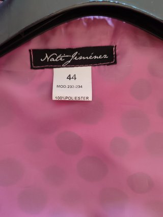 Vestido largo rosa de fiesta con torera talla 44