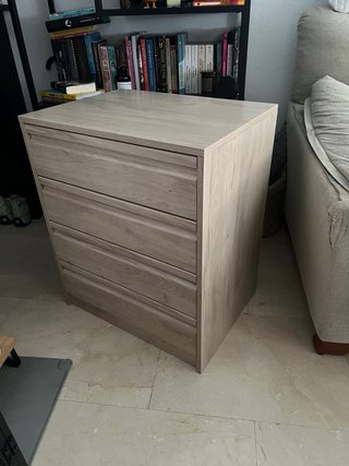 Cajonera madera clara 4 cajones sin estrenar