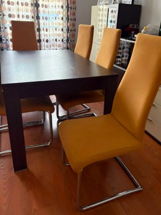Mesa Comedor Extensible 130x75cm + 6 Sillas