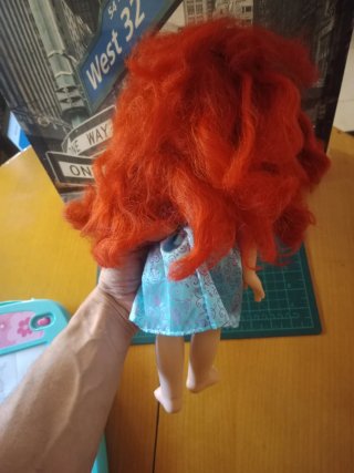 Muñeca Ariel + tableta de Dibujo Girly