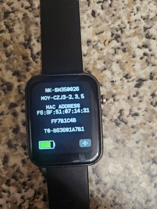 Smartwatch Negro con Cargador