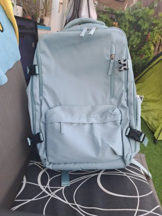 Mochila azul claro
