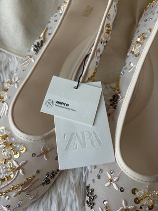 Bailarinas mesh bordadas Zara Viral