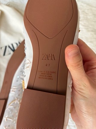 Bailarinas mesh bordadas Zara Viral