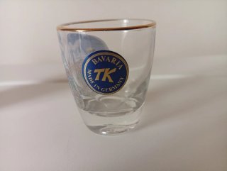 6 Vasos Chupito Múnich con Borde Dorado