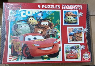 4 Puzzles Cars Disney Pixar Progresivos