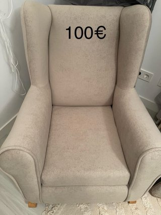 Sillón de lactancia beige 100€