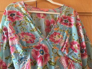 Precioso vestido Ibicenco mini. estampado