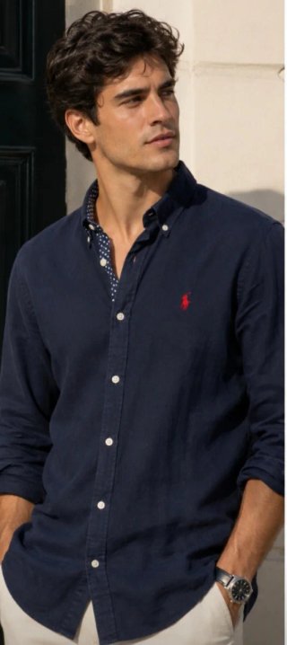 Camicia Polo Ralph Lauren Blu Uomo