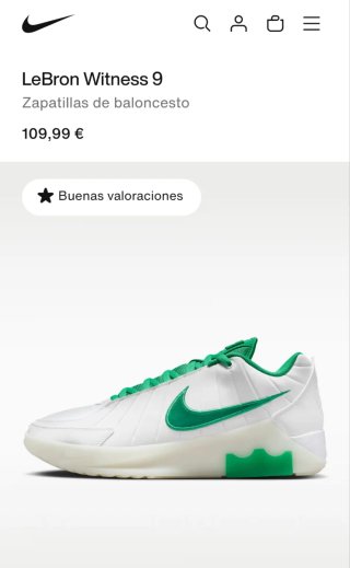 Nike LeBron Witness 9 Verde/Blanco