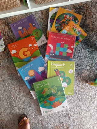 Libros de texto de 3 de primaria.