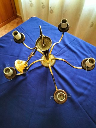 Lámpara de techo salón 5 brazos
