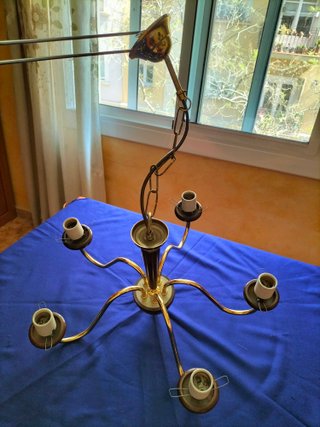 Lámpara de techo salón 5 brazos