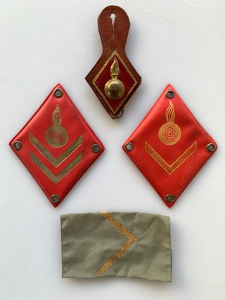Insignias Divisas Artilleria Ejército VTG 70s