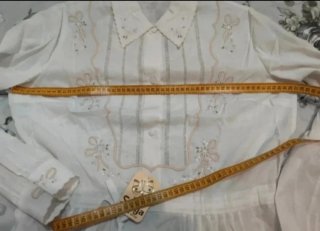 Camicia da notte vintage ricamata a mano