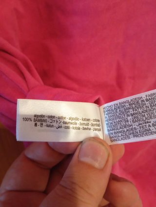 Camiseta Zara Manga Corta Rosa Talla S
