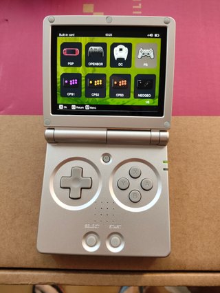 Consola Anbernic rg35xxsp plateada